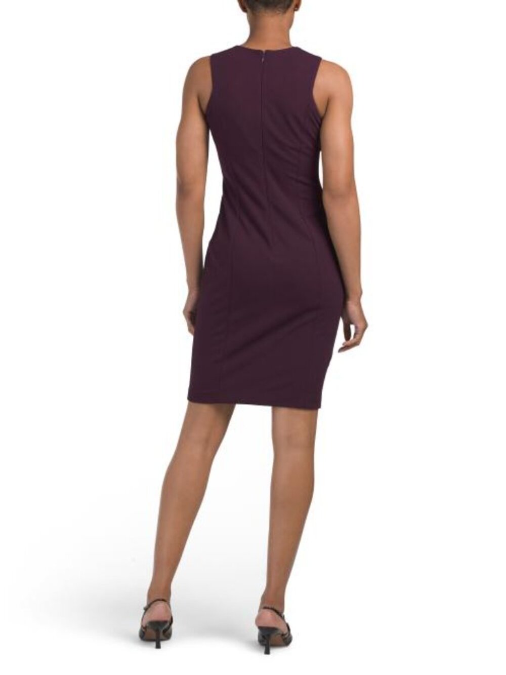 CALVIN KLEIN Pleated Neck Sheath Dress - Picture 2 of 4
